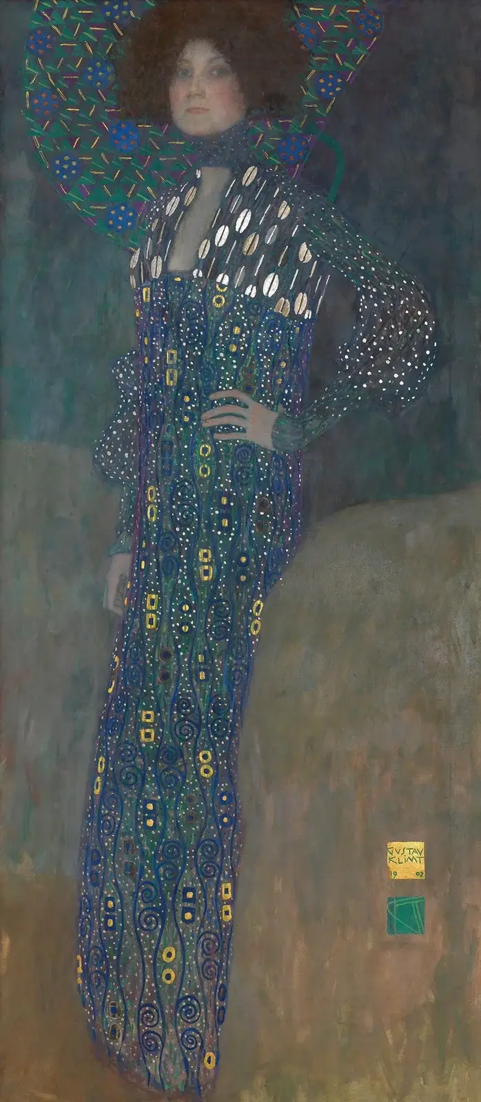 Bildnis Emilie Flöge av Gustav Klimt