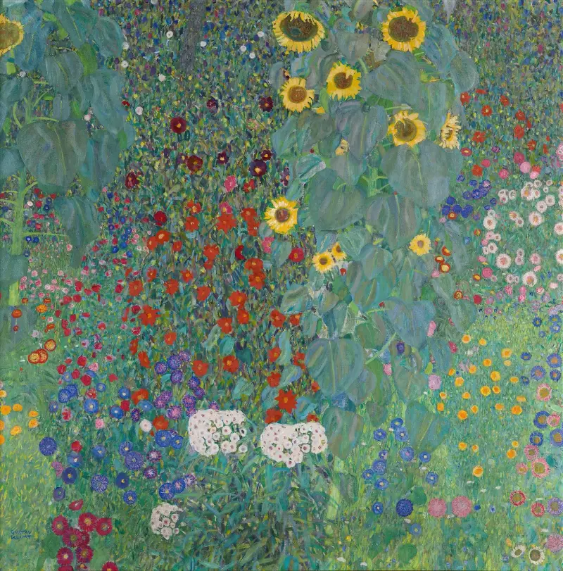 Bauerngarten mit Sonnenblumen, 1907 von Gustav Klimt