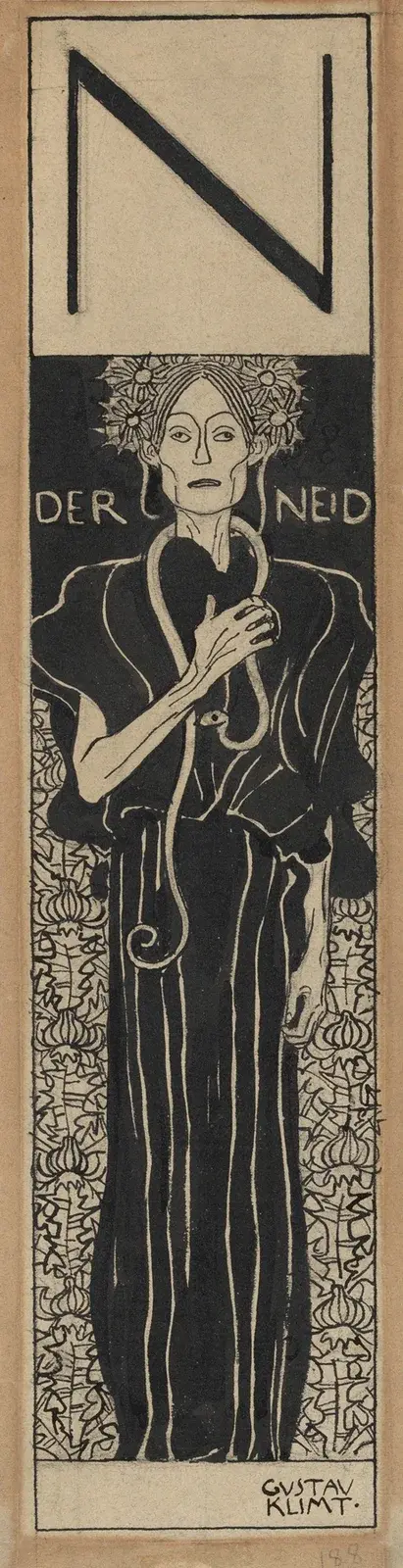 Der Neid von Gustav Klimt