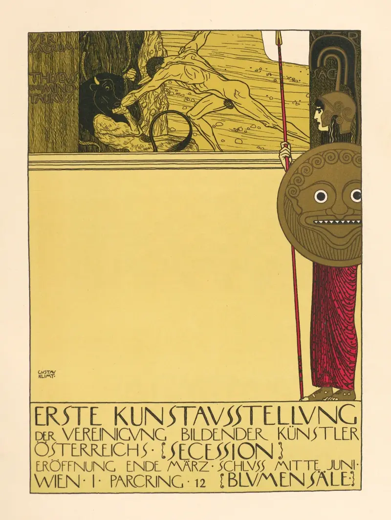 První výstava uměleckého spolku Secese ve Vídni, Gustav Klimt