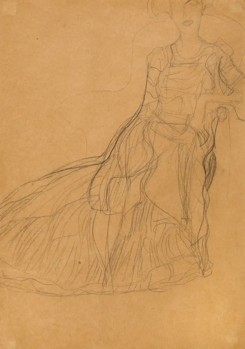 Siedząca dama (Adele Bloch-Bauer), Gustav Klimt