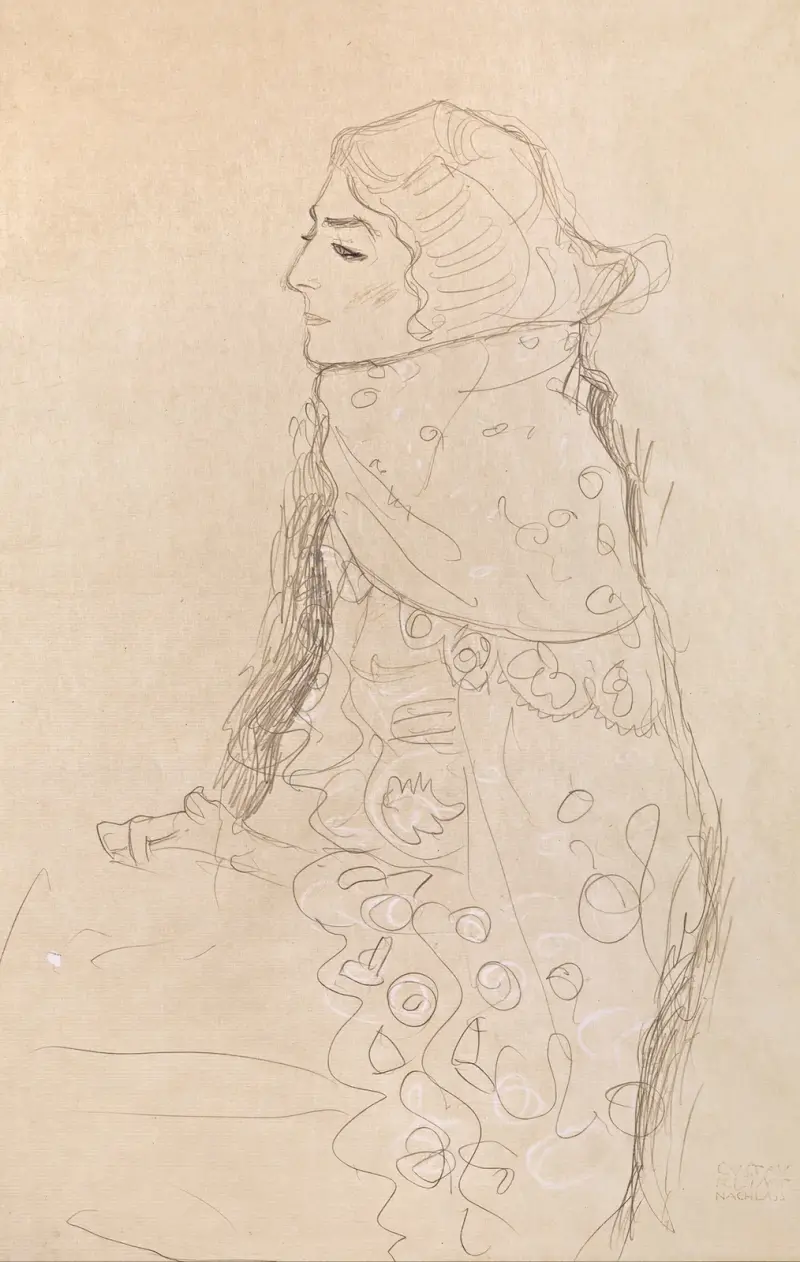 Sedící žena, Gustav Klimt