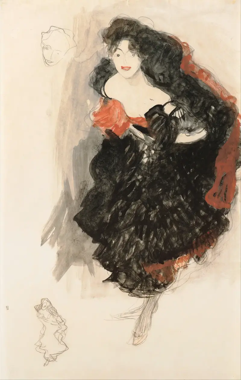 Study for Judith II av Gustav Klimt