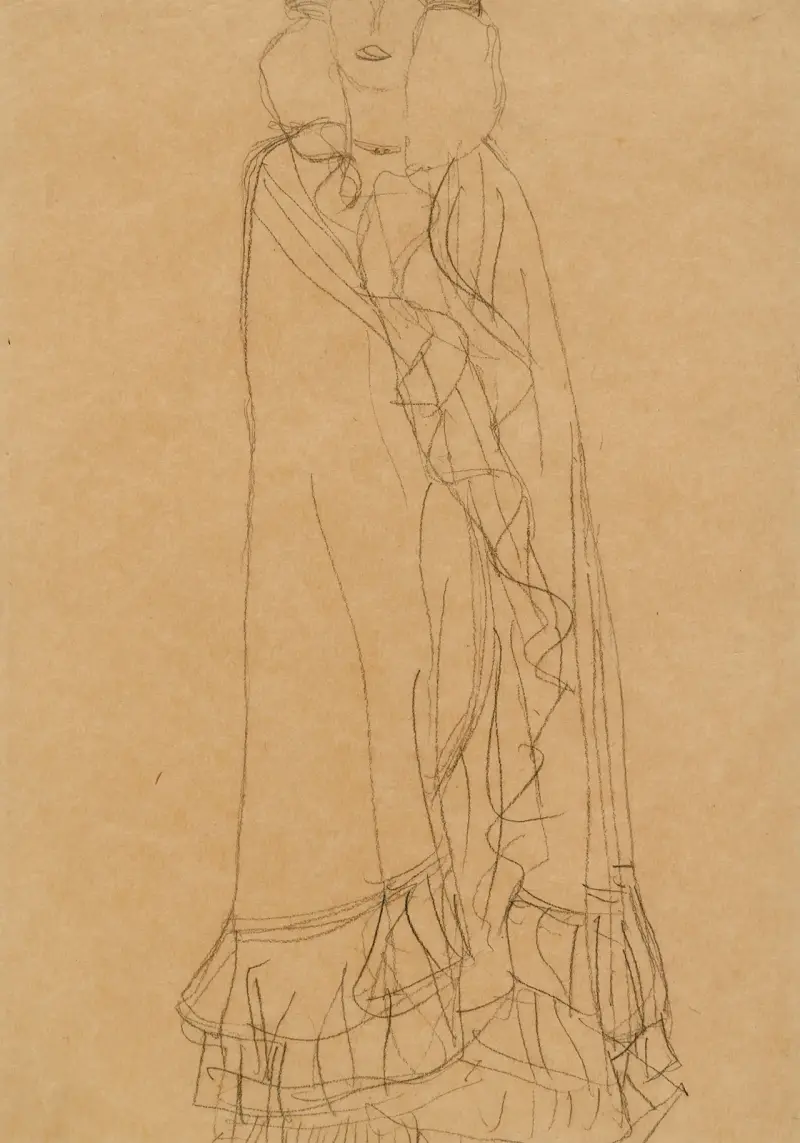 Study for Portrait I of Adele Bloch-Bauer, 1903 – nr 2 av Gustav Klimt