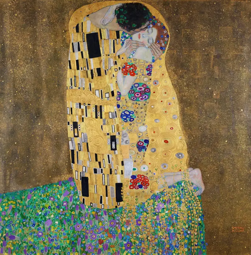 Kyssen av Gustav Klimt