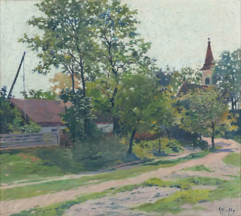 Landscape from Petržalka av Gustáv Mallý