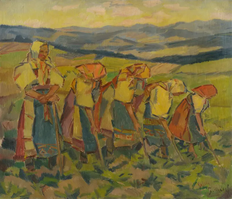 Okopávačky (Kobiety na polu), Gustáv Mallý