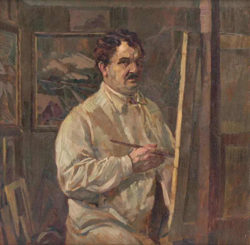 Autoportrét, 1924 – Nr. 2, Gustáv Mallý