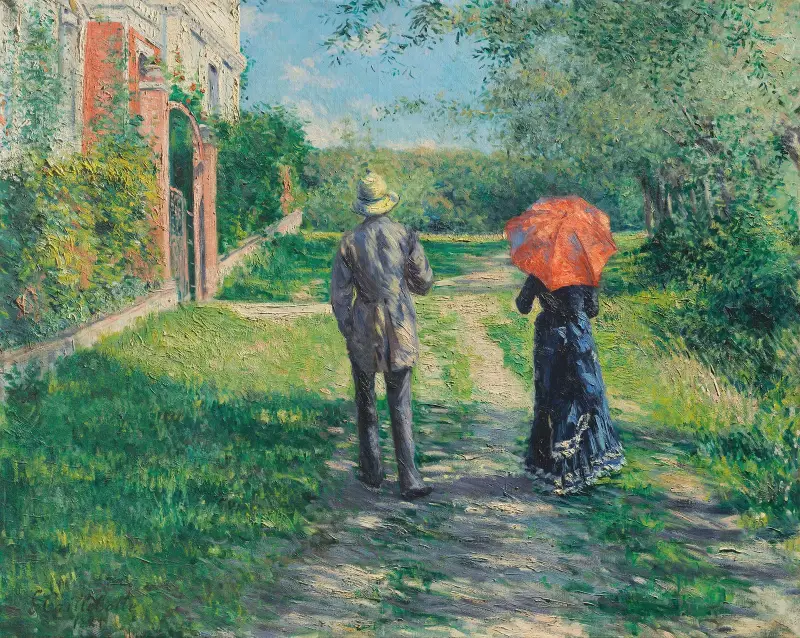 Chemin Montant von Gustave Caillebotte
