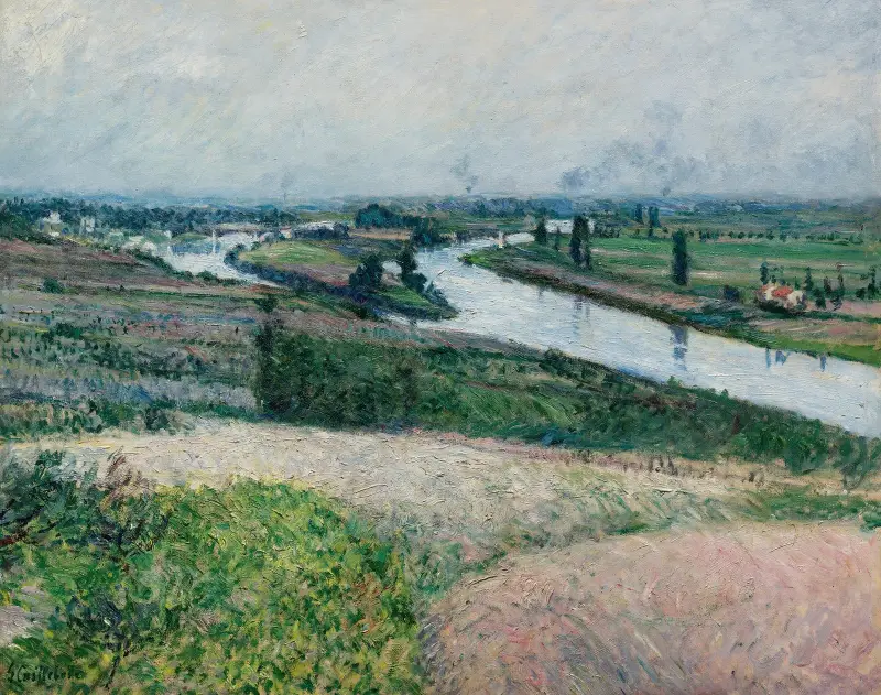 Seine vid Pointe d'Epinay av Gustave Caillebotte