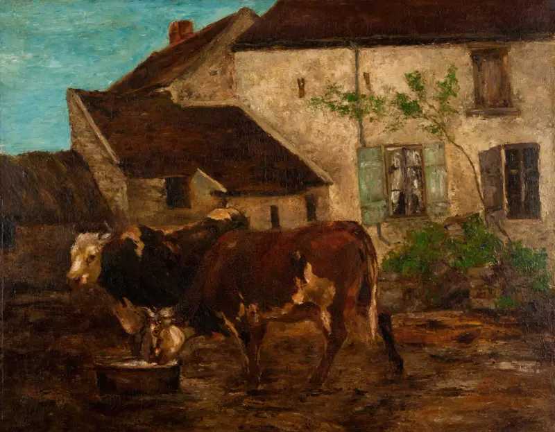 Vid vattenhon av Gustave Courbet