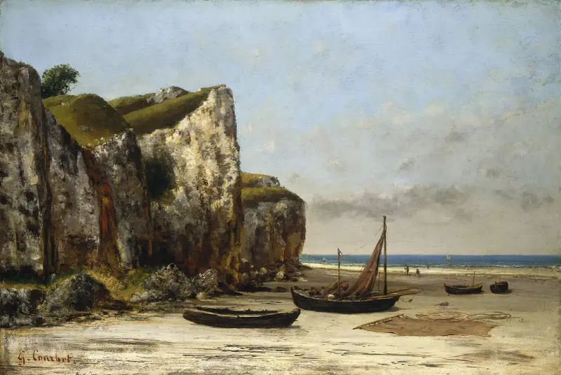Plaża w Normandii, 1872, Gustave Courbet