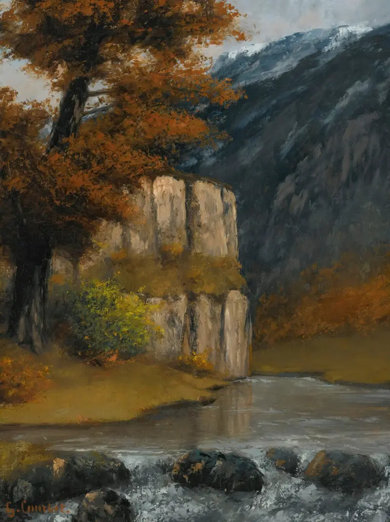 Landskap nära Ornans av Gustave Courbet