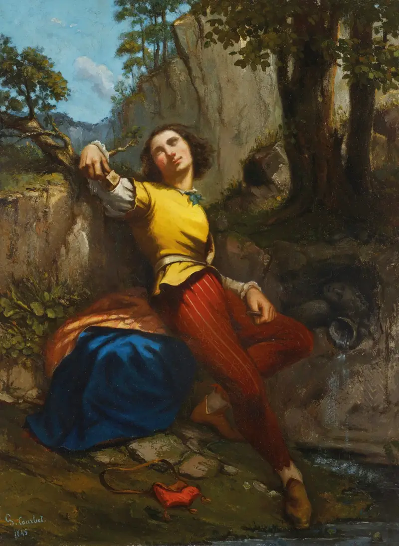 Poeten eller skulptören av Gustave Courbet