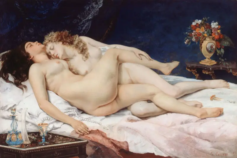 Le sommeil av Gustave Courbet