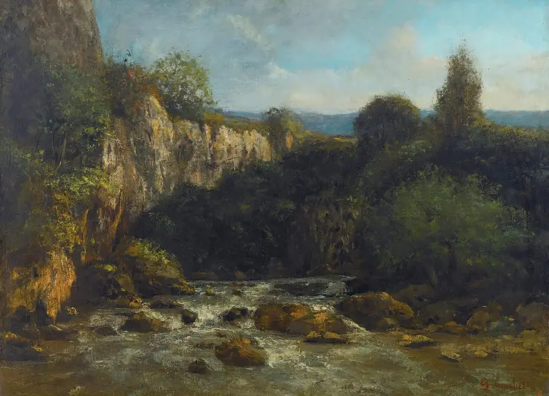 Die Schluchten der Loue von Gustave Courbet