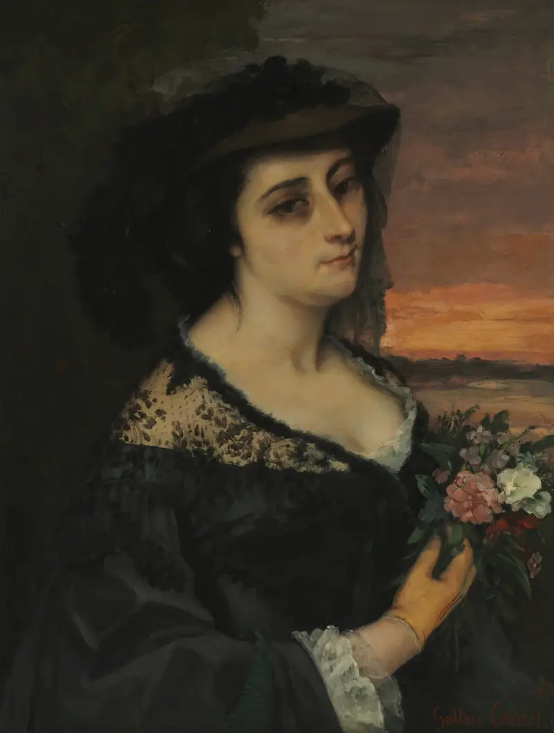 Mme L… (Laure Borreau) av Gustave Courbet