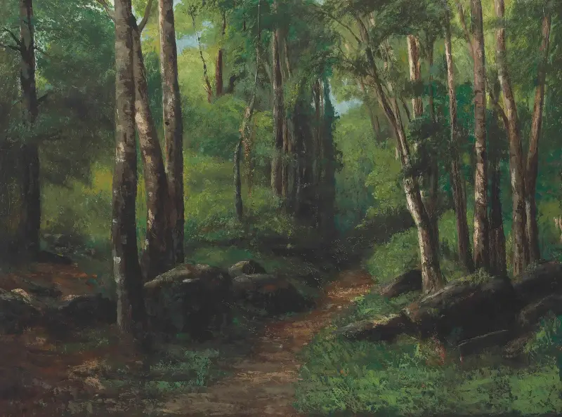 Lesní cesta, Gustave Courbet