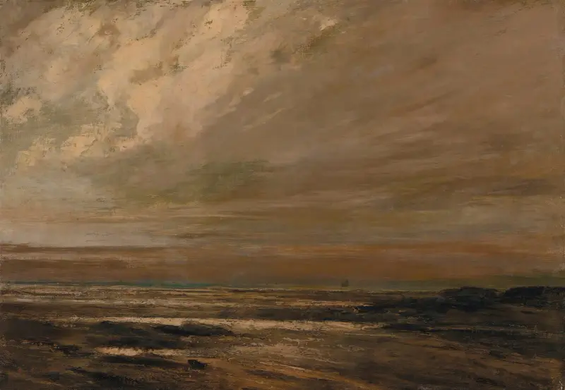 Meereslandschaft, Umgebung von Trouville von Gustave Courbet