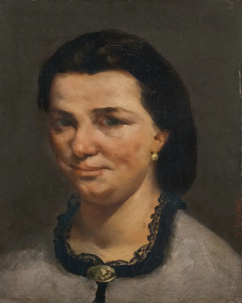 Kvinnopporträtt, 1850 av Gustave Courbet