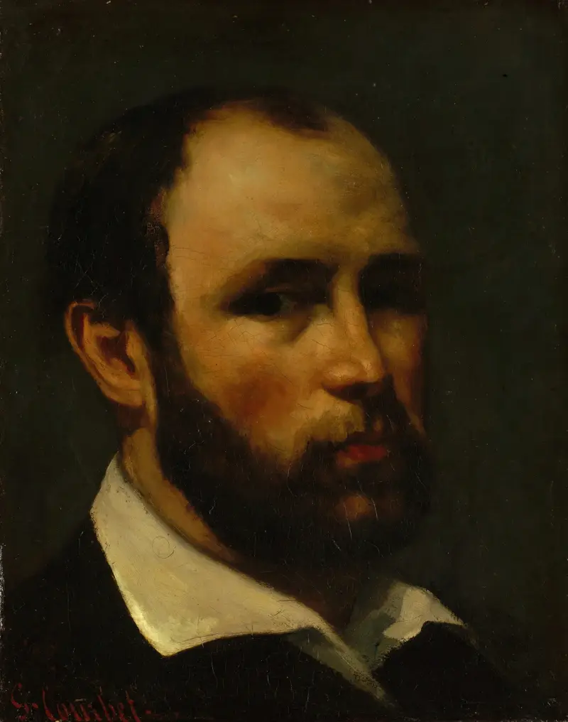 Porträtt av en man, 1862 av Gustave Courbet