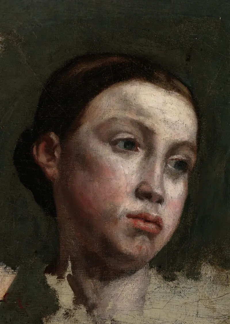 Porträtt av en ung kvinna av Gustave Courbet