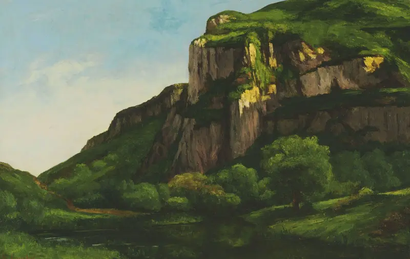 Rocks at Mouthier av Gustave Courbet