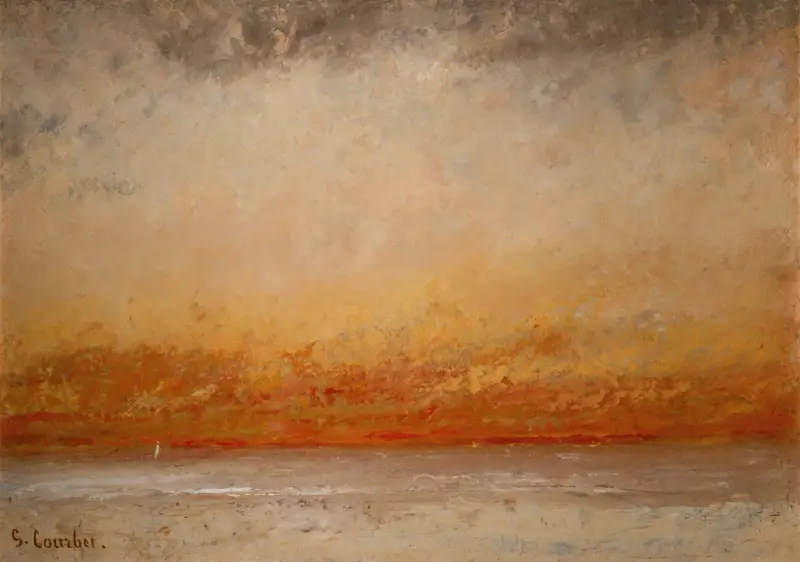 Sunset Marine av Gustave Courbet
