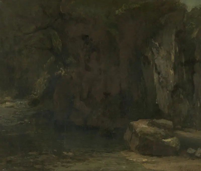 Die Felsen der Loue von Gustave Courbet