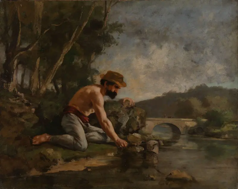 Fiskaren av Gustave Courbet