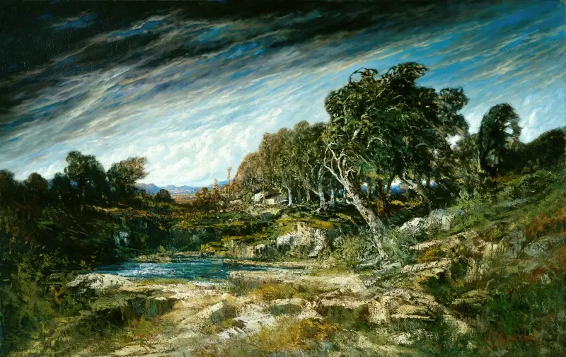 Vindbyen av Gustave Courbet