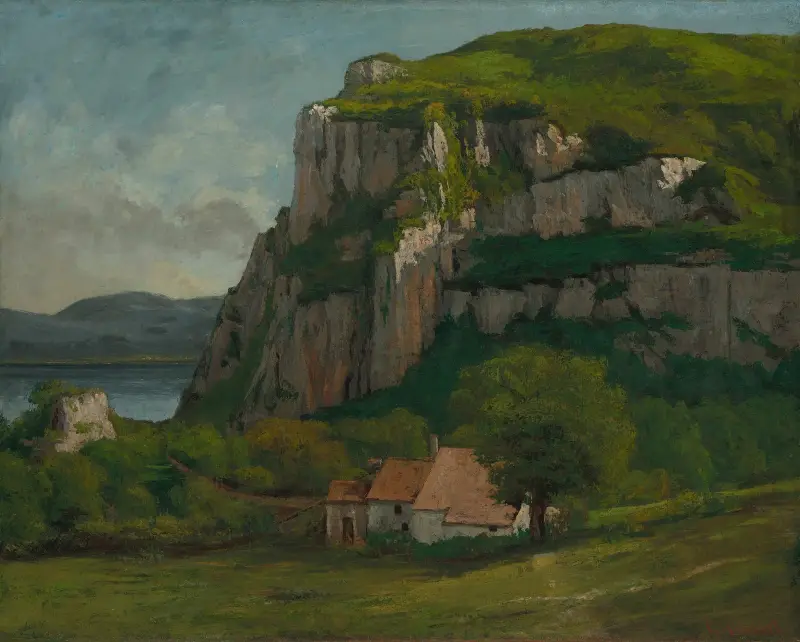 Klippan vid Hautepierre av Gustave Courbet