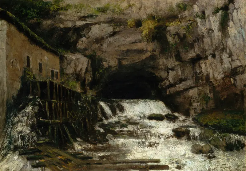 Loues källa av Gustave Courbet