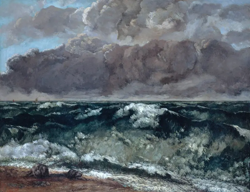 The Wave, 1869 – nr 2 av Gustave Courbet