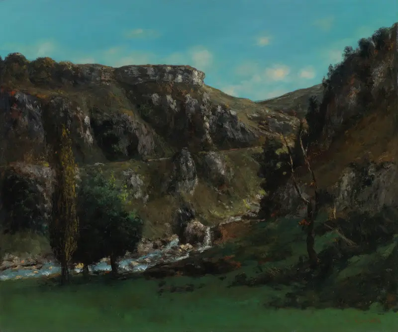 Loues dal nära Mouthiers-Haute-Pierre av Gustave Courbet
