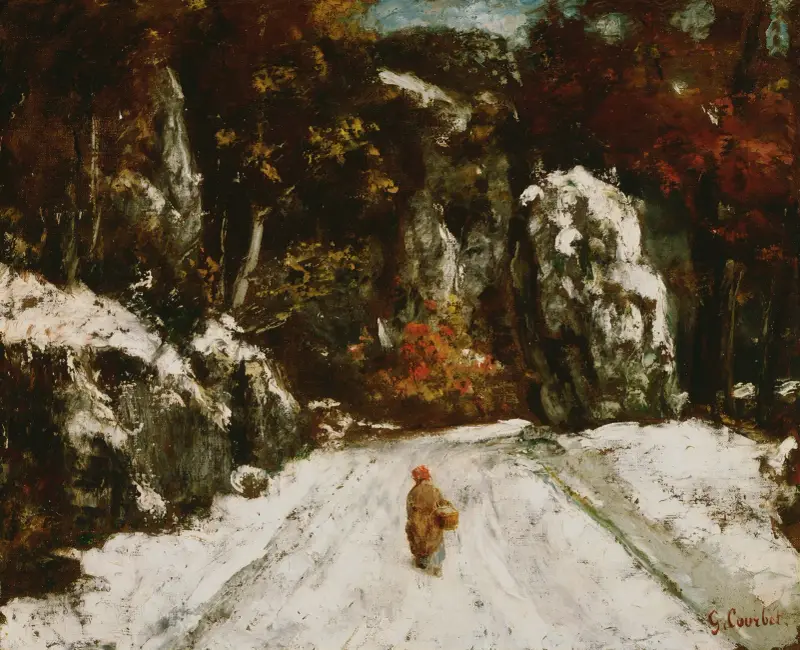 Vinter i Jura av Gustave Courbet