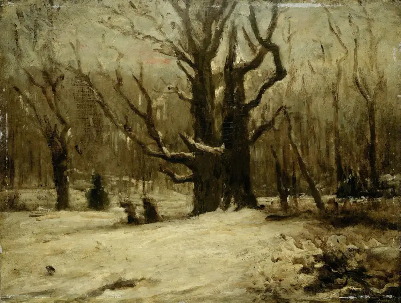 Pejzaż zimowy, Gustave Courbet