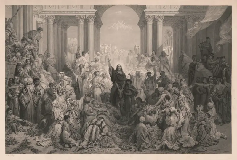 Christ’s entry into Jerusalem av Gustave Doré