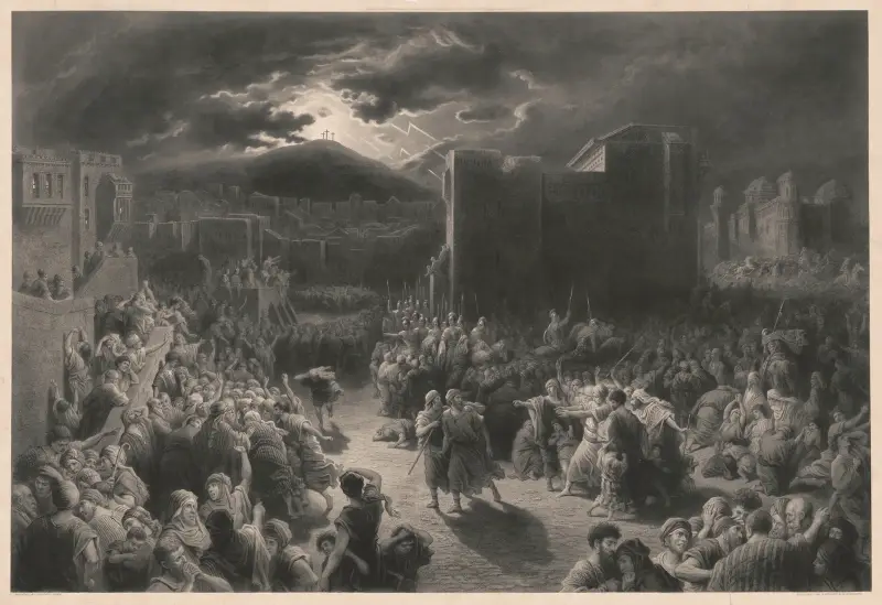 Korsfästelsescen av Gustave Doré