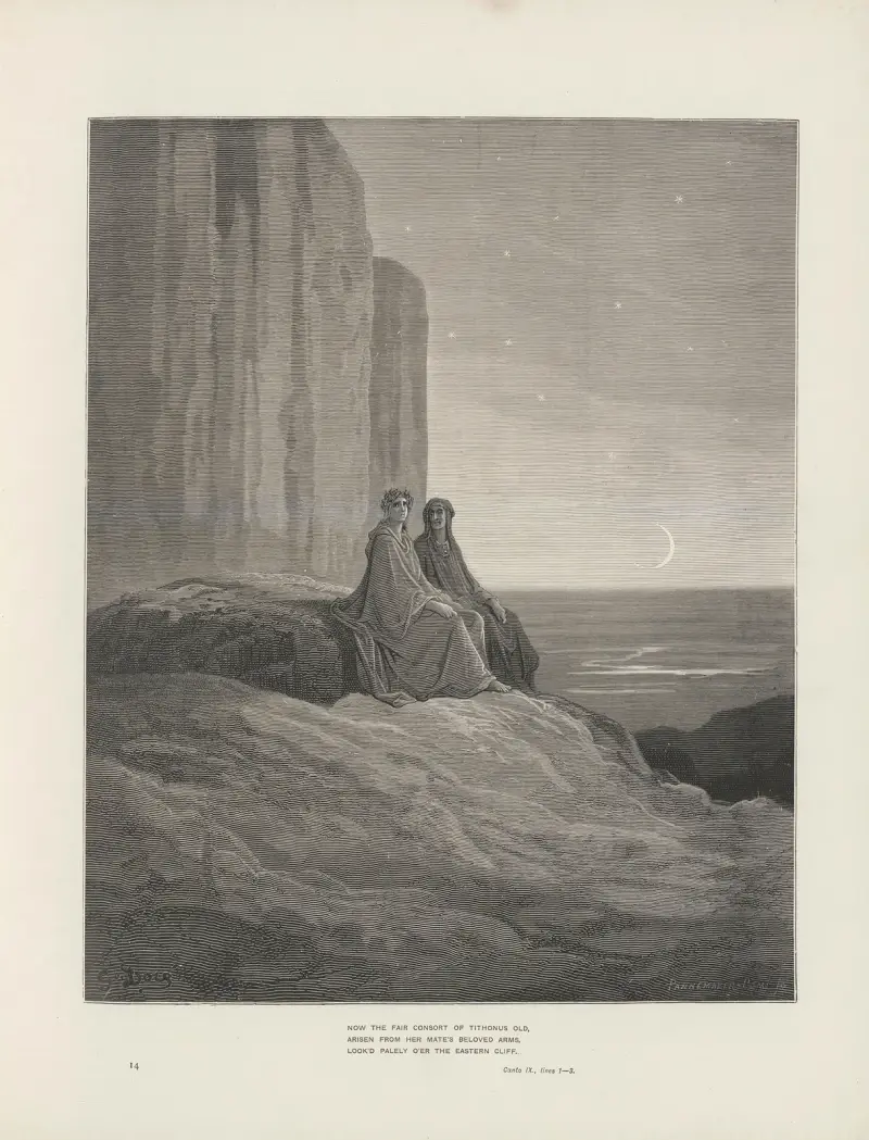 Dantes Vision von Fegefeuer und Paradies, Tafel 14 von Gustave Doré