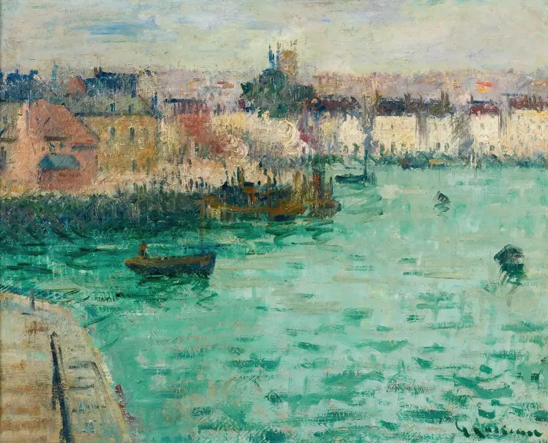 Utanför Dieppes hamn av Gustave Loiseau