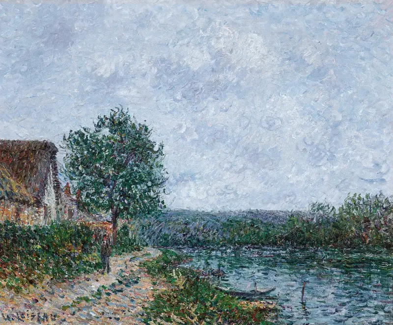 Flodstrand, Seine vid Porte-Joie av Gustave Loiseau