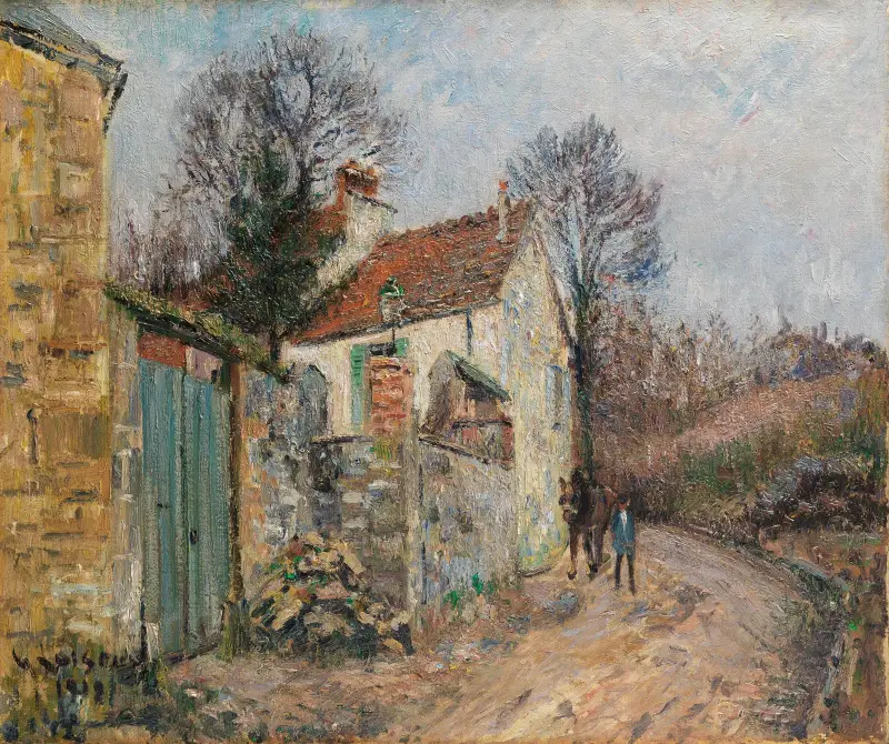 Vägen till slätten, Pontoise av Gustave Loiseau