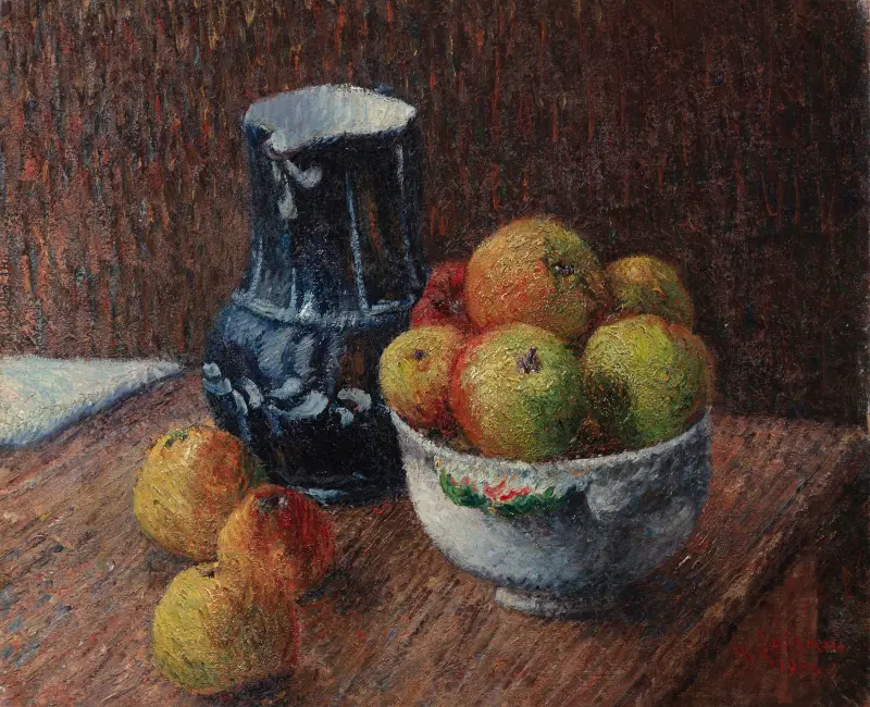 Stillleben mit Krug und Äpfeln von Gustave Loiseau