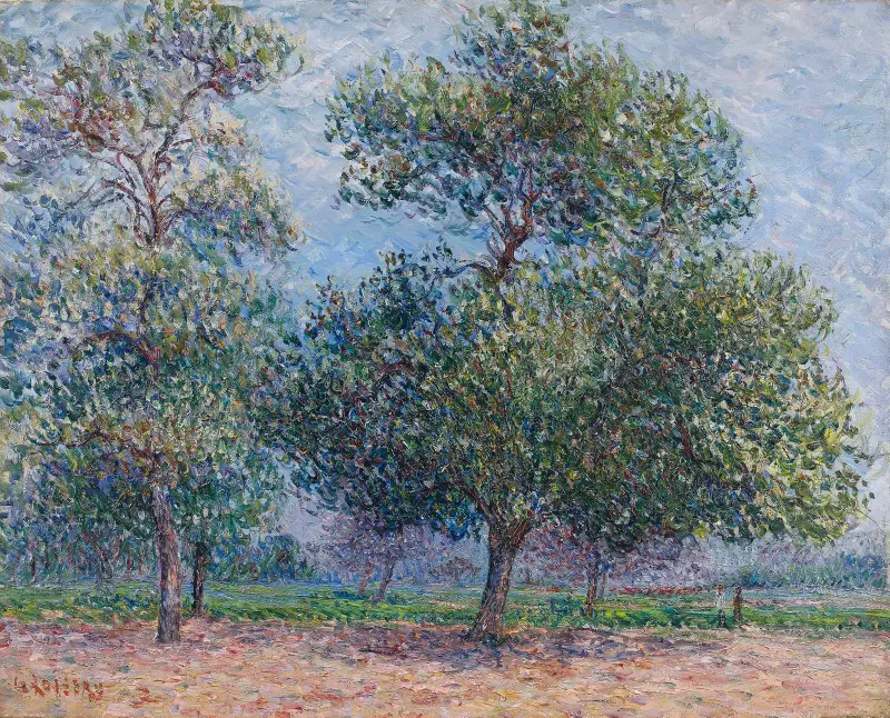 Vår, blommande äppelträd av Gustave Loiseau