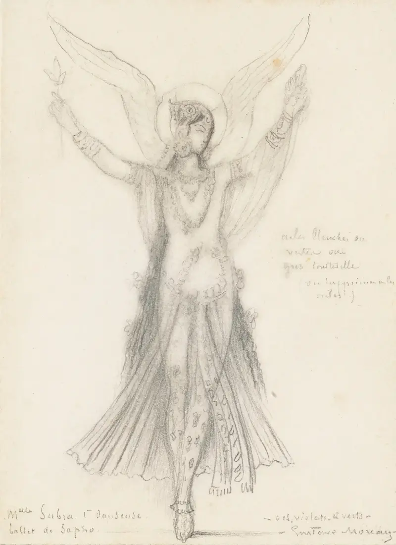 Premiärdansös. Mademoiselle Subra. Balett ur Sapfo av Gustave Moreau
