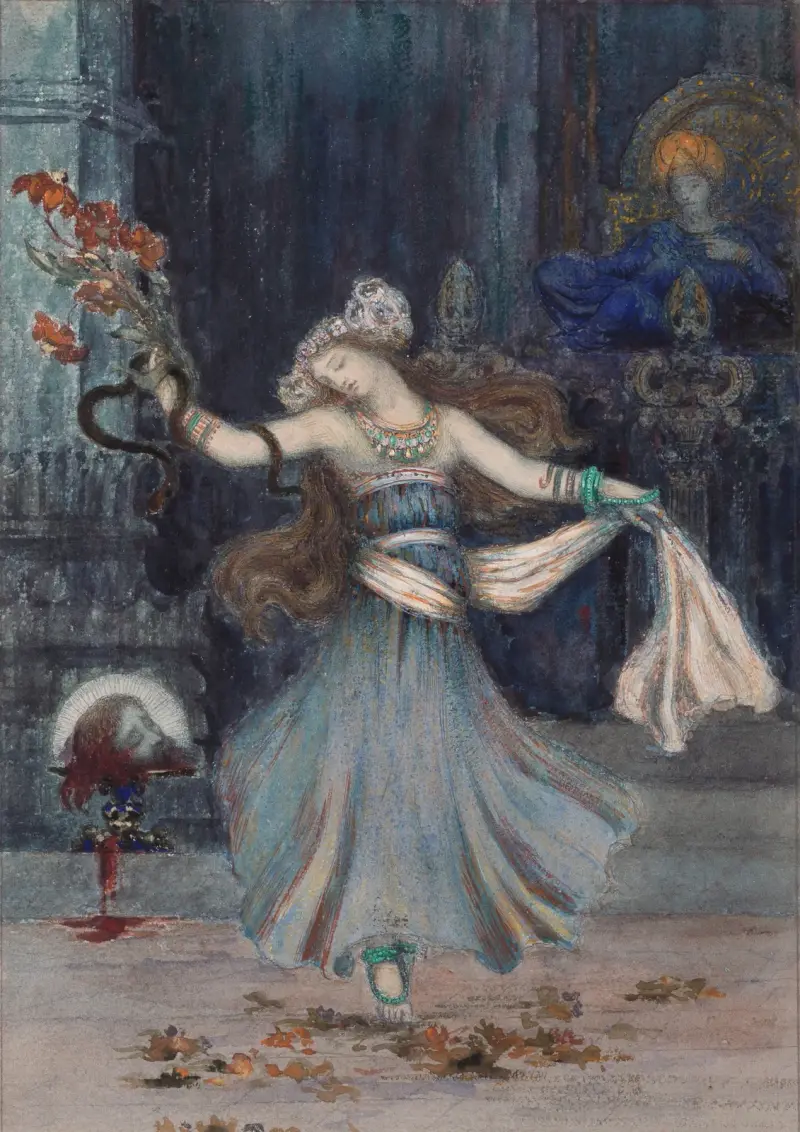 Salome tanzt vor dem Haupt Johannes des Täufers von Gustave Moreau