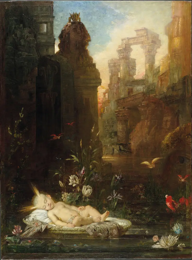 Mały Mojżesz, Gustave Moreau