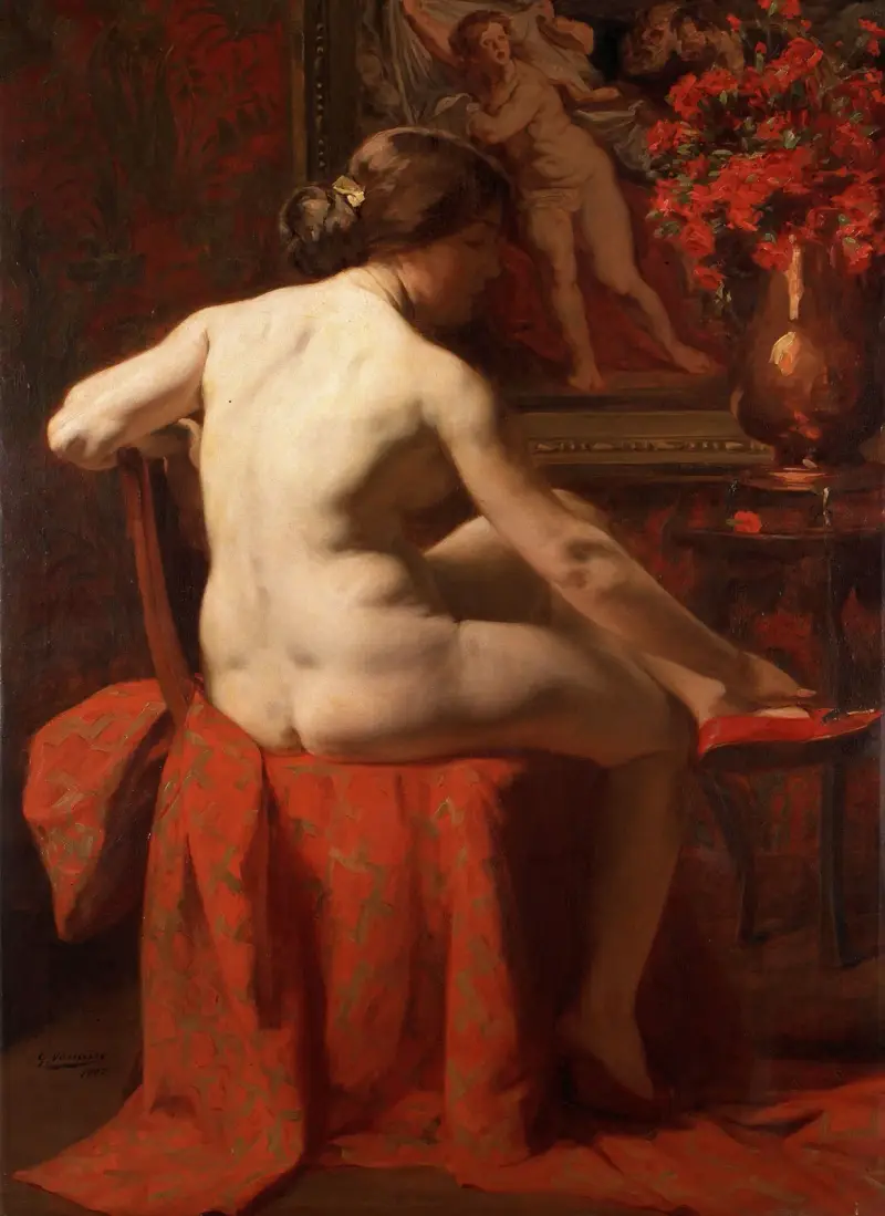 After the Bath av Gustave Vanaise