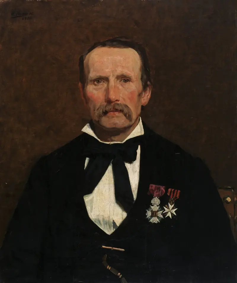 Porträt von Jacob Wiemer von Gustave Vanaise